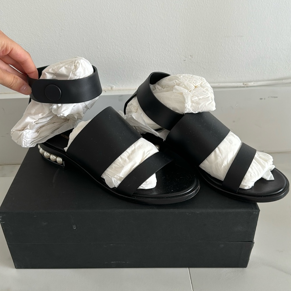 Nicholas Kirkwood Casati Triple Strap- Pearl Heel